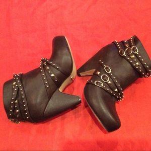 Women’s studded ankle boots